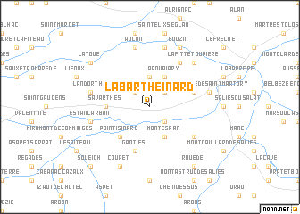 map of Labarthe-Inard