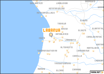 map of La Barua