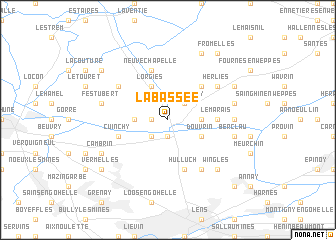 map of La Bassée