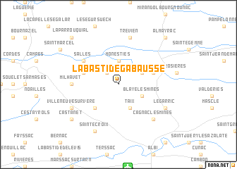 map of Labastide-Gabausse