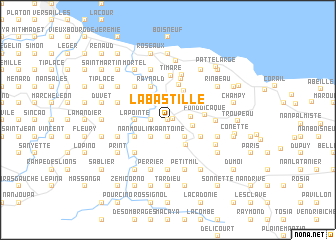 map of La Bastille