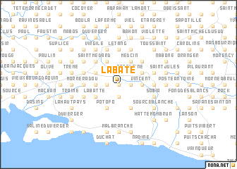 map of Labate