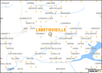 map of La Bâtie-Vieille