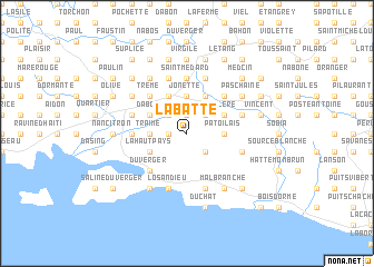 map of Labatte