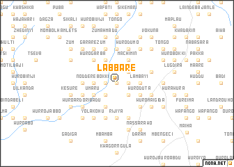 map of Labbare