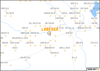 map of Labeaga
