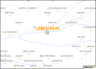 map of La Bédinière