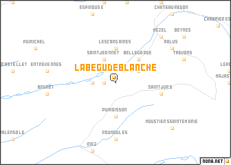 map of La Bégude-Blanche