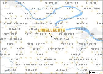 map of La Belle-Côte