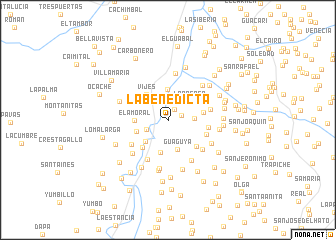 map of La Benedicta