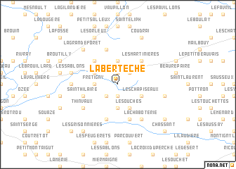 map of La Bertèche