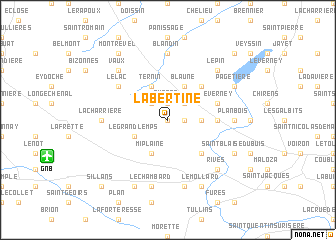 map of La Bertine