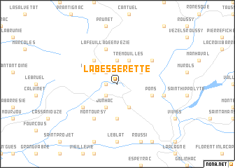 map of Labesserette