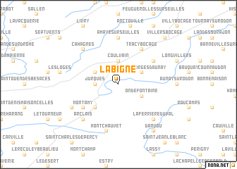 map of La Bigne