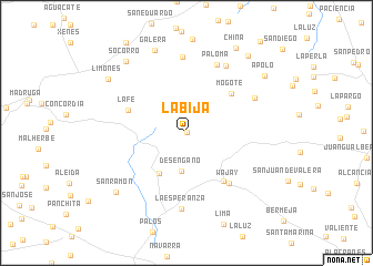 map of La Bija