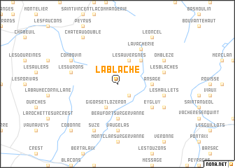 map of La Blache