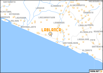 map of La Blanca