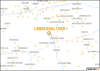 map of La Boca del Toro