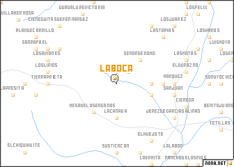 map of La Boca