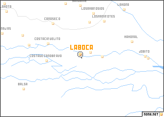 map of La Boca