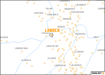 map of La Boca