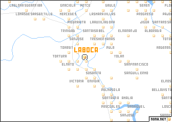 map of La Boca