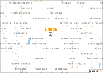 map of Lábod