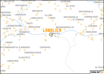 map of La Bolica