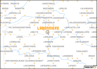 map of La Bonnière