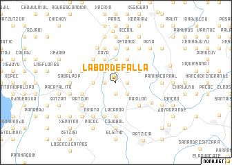 map of Labor de Falla