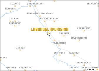 map of Labor de la Purísima