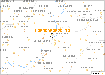 map of Labor de Peralta