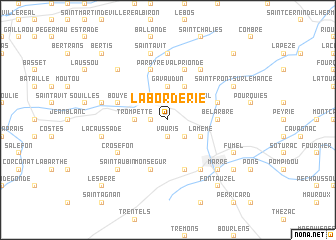 map of Laborderie