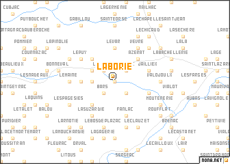 map of La Borie