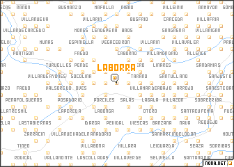 map of La Borra