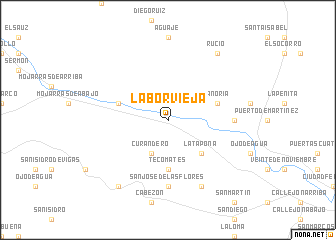 map of Labor Vieja