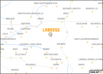 map of La Bosse
