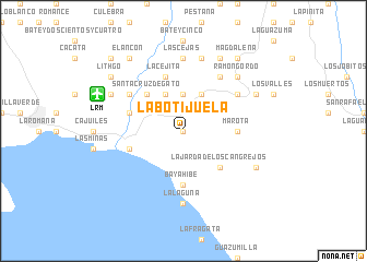 map of La Botijuela