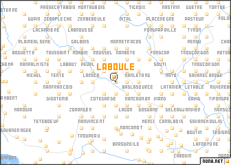 map of La Boule