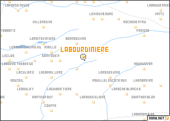map of La Bourdinière
