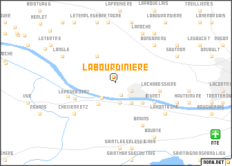 map of La Bourdinière