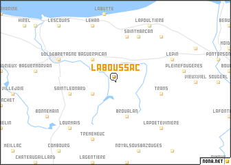 map of La Boussac