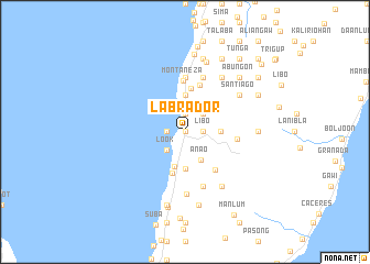 map of Labrador