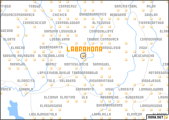 map of La Bramona