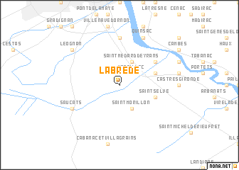 map of Labrède