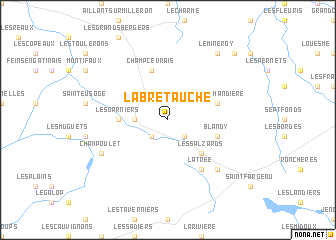 map of La Bretauche