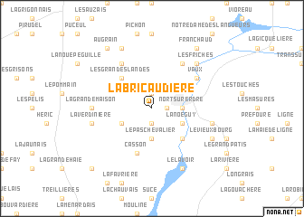 map of La Bricaudière
