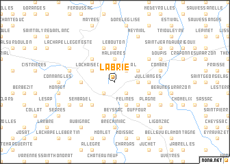 map of Labrie