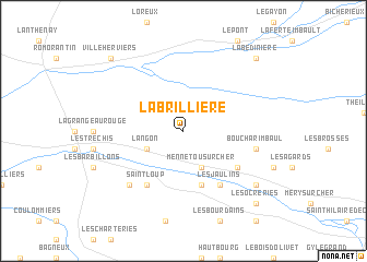 map of La Brillière