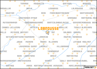 map of Labrousse